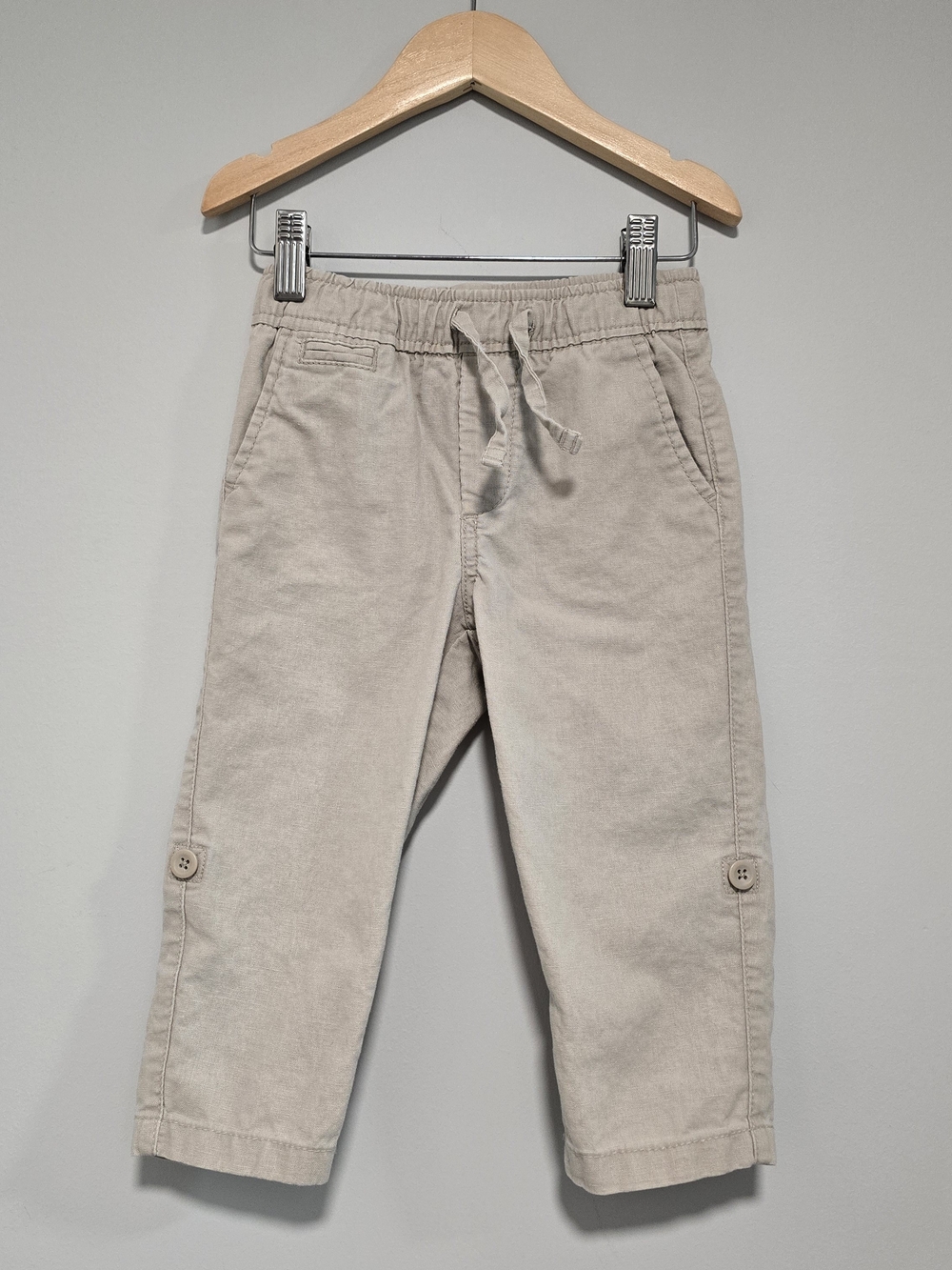 GAP Kidss Light Beige Drawstring Chinos Light Weight
